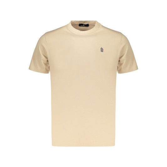 T-Shirt by Marina Yachting for men in cotton beige showcases a unassuming silhouette, artfully detailed with a refined crew neckline and unassuming for a sophisticated, contemporary look.