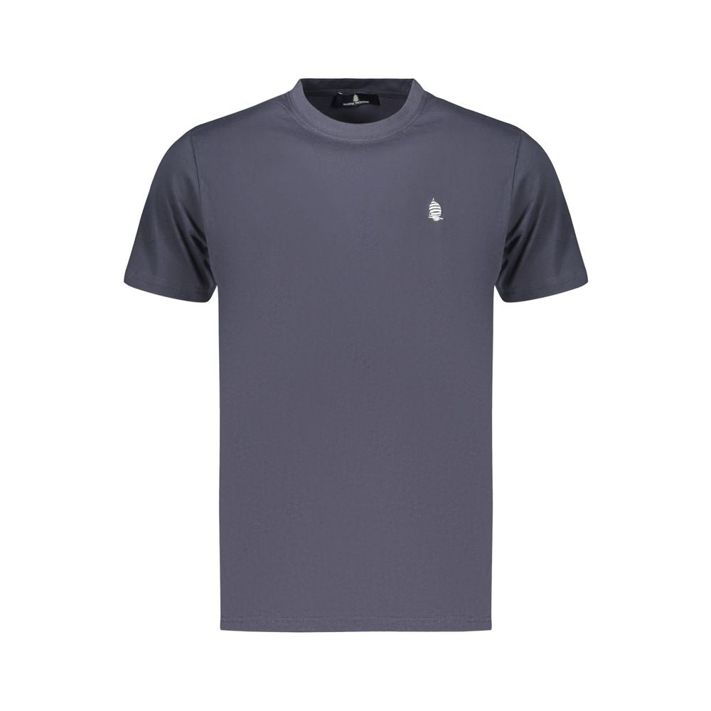 T-Shirt by Marina Yachting for men in cotton blue & signature features an on trend silhouette, perfectly showcasing a on trend and crew neckline for an elevated aesthetic.