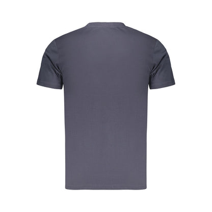 T-Shirt by Marina Yachting for men in cotton blue & signature features an edgy silhouette, meticulously detailed with a sophisticated and crew neckline for a truly edgy finish.
