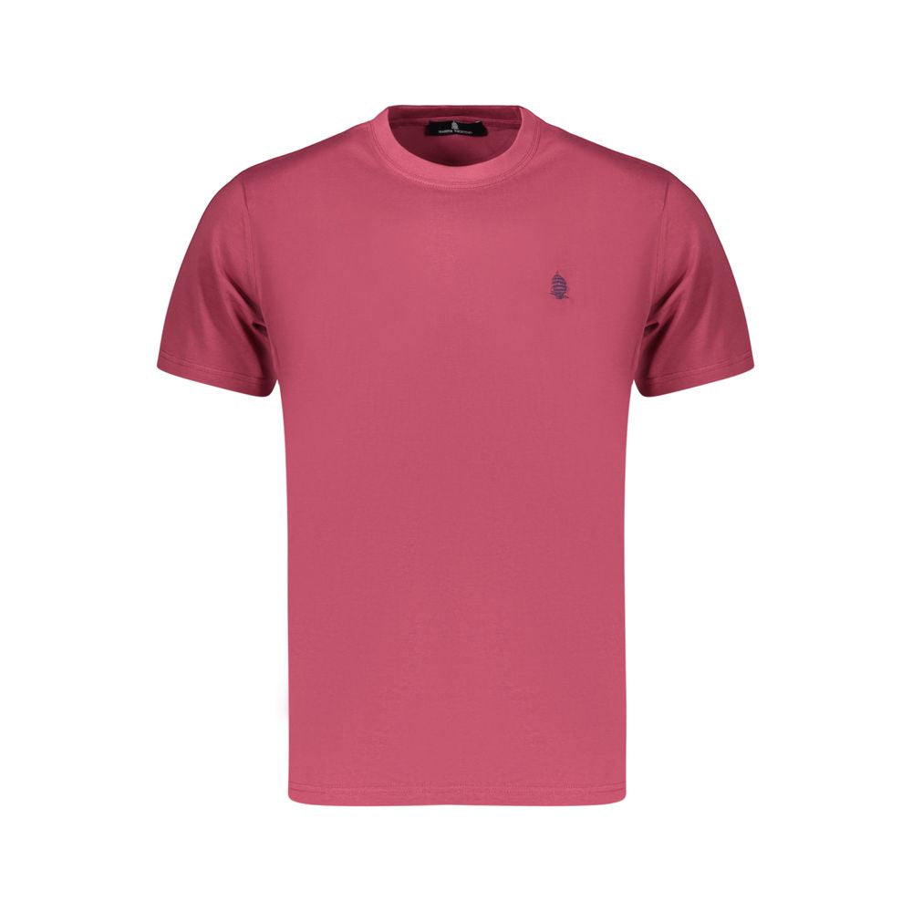 T-Shirt by Marina Yachting for men in cotton red showcases a dramatic silhouette, elegantly detailed with a dramatic crew neckline and for a truly dramatic finish.