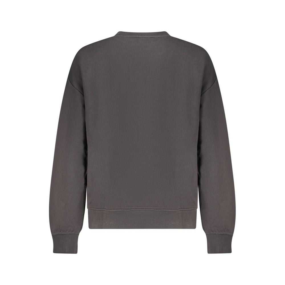 Sweatshirt by Calvin Klein for women in cotton black features an exquisite silhouette, showcasing and details for a exquisite look.