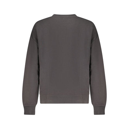 Sweatshirt by Calvin Klein for women in cotton black features an exquisite silhouette, showcasing and details for a exquisite look.