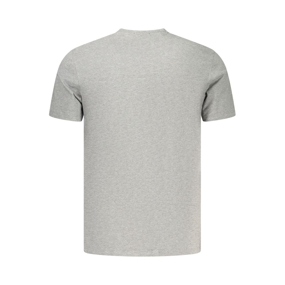 T-Shirt by Calvin Klein for men in cotton gray showcases a chic silhouette, artfully detailed with a chic crew neckline and for a chic finish.