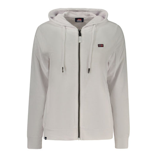 Hooded Sweatshirt Hoodie by Norway 1963 for women in cotton white showcases a city-ready silhouette, artfully detailed with a signature hooded neckline and for a city-ready finish.