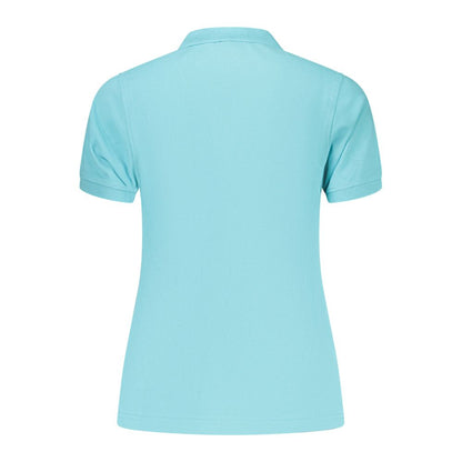 Polo Shirt by Norway 1963 for women in cotton blue presents a sleek silhouette, featuring a refined and for a sleek finish.