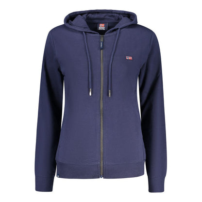 Hooded Sweatshirt Hoodie by Norway 1963 for women in cotton blue features an luminous silhouette, showcasing a sophisticated hooded neckline and for a truly luminous look.