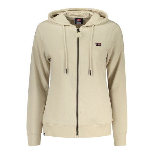 Hooded Sweatshirt Hoodie by Norway 1963 for women in cotton beige features a edgy silhouette, detailed with a edgy hooded neckline and for a refined finish.