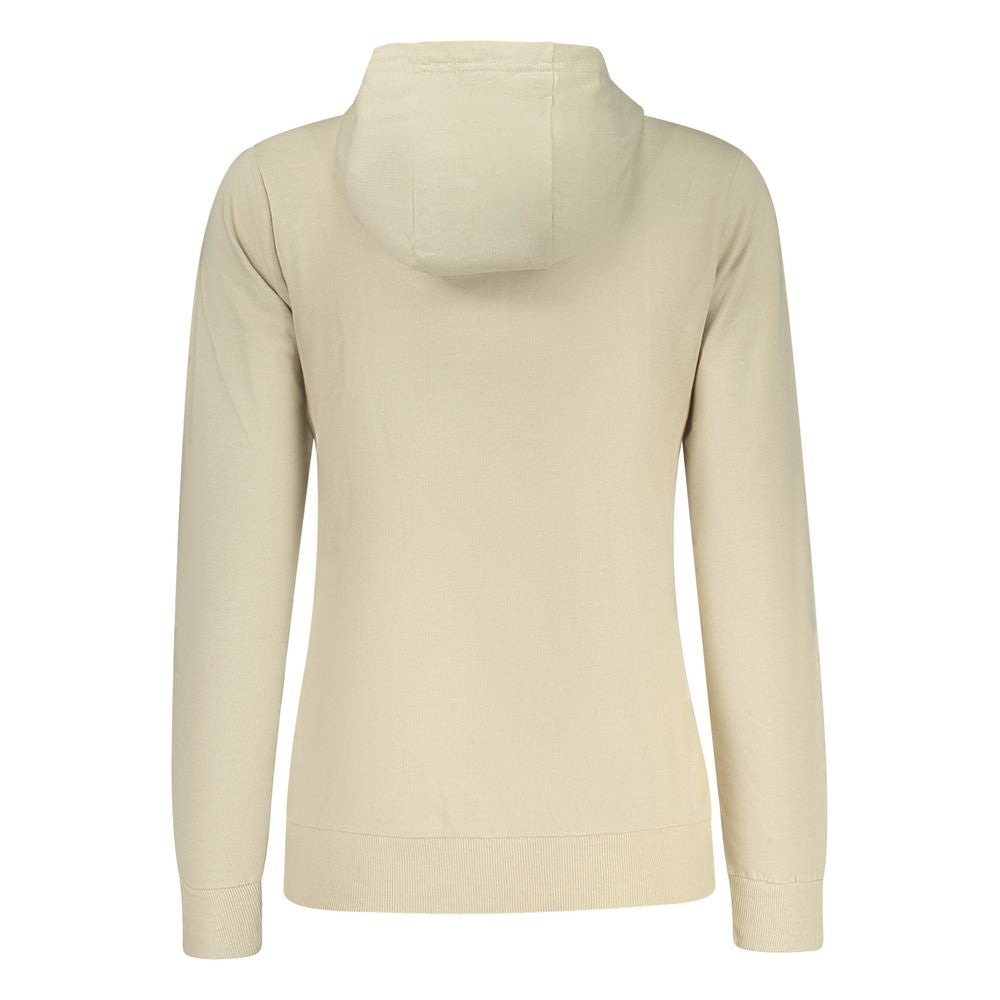 Hooded Sweatshirt Hoodie by Norway 1963 for women in cotton beige features an luminous silhouette, showcasing a sophisticated hooded neckline and for a truly luminous look.