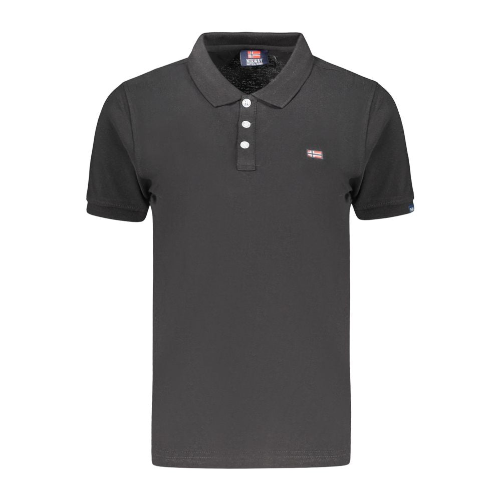 Polo Shirt by Norway 1963 for women in cotton black presents a sleek silhouette, featuring a refined and for a sleek finish.