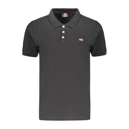 Polo Shirt by Norway 1963 for women in cotton black presents a sleek silhouette, featuring a refined and for a sleek finish.