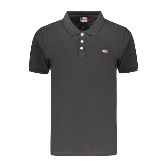 Polo Shirt by Norway 1963 for women in cotton black presents a sleek silhouette, featuring a refined and for a sleek finish.