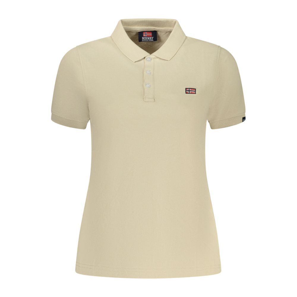 Polo Shirt by Norway 1963 for women in cotton beige showcases a enviable silhouette, featuring a refined and for a enviable finish.