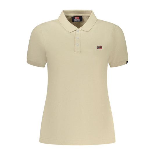 Polo Shirt by Norway 1963 for women in cotton beige showcases a enviable silhouette, featuring a refined and for a enviable finish.