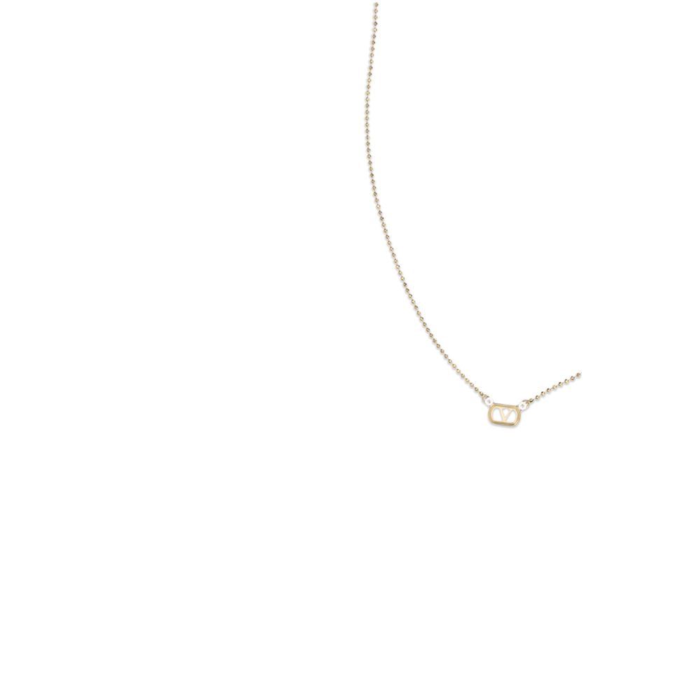 Necklace by Valentino Garavani for women in bos taurus calf leather bicolour features an resplendent silhouette, showcasing a sophisticated from the Women's Brass Necklace collection for a resplendent finish.