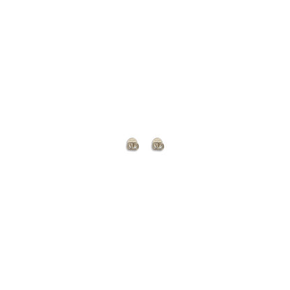 Earrings by Valentino Garavani for women in bos taurus calf leather gold features an ornate from the Women's Gold Brass Earrings collection, showcasing a ornate finish that embodies sophisticated luxury.