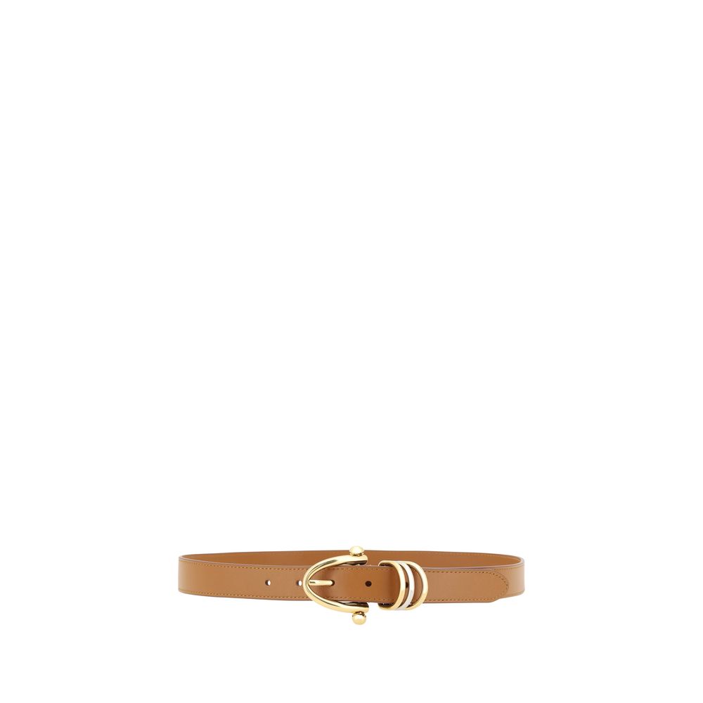 Belt by Chloé for women in bos taurus calf leather beige features an artisanal silhouette, showcasing the artisanal craftsmanship of the Bos Taurus Calf Leather Belt collection for a artisanal finish.