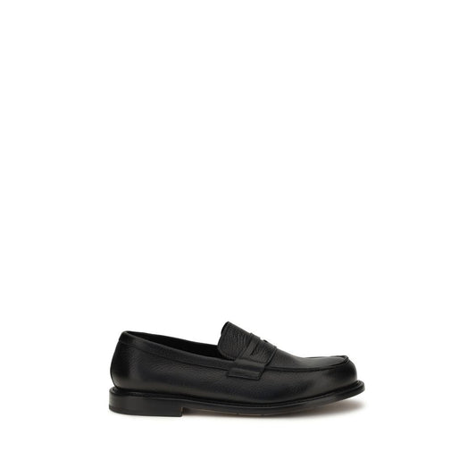 Loafer Slip-On Shoes by Premiata for men in bos taurus calfskin leather black showcases a timeless silhouette from the Men's Bos Taurus Calfskin Leather Loafer Slip-On Shoes collection, featuring a timeless and for a timeless finish.