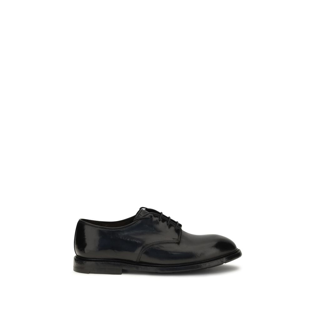 Shoes by Premiata for men in bos taurus calf & horse leather black features an ergonomic silhouette, perfectly showcasing Men's Bos Taurus Calf & Horse Leather Shoes with its distinct and elegant .