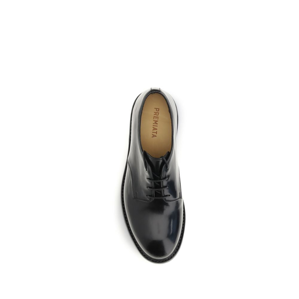 This Shoes by Premiata for men in bos taurus calf & horse leather black features an exquisite silhouette from the Men's Bos Taurus Calf & Horse Leather Shoes collection, defined by a sophisticated and elegant .