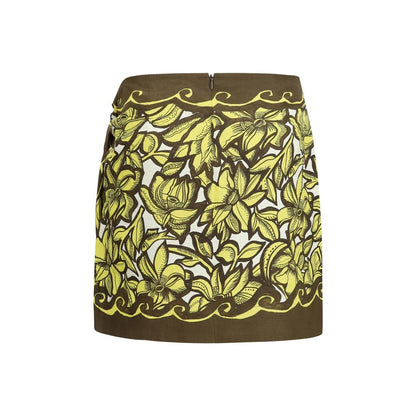Skirt by Alemais for women in hemp multicolor features a captivating silhouette, showcasing the captivating Women's Wrap Hemp Short Mini Skirt design with a sophisticated short mini for a captivating look.