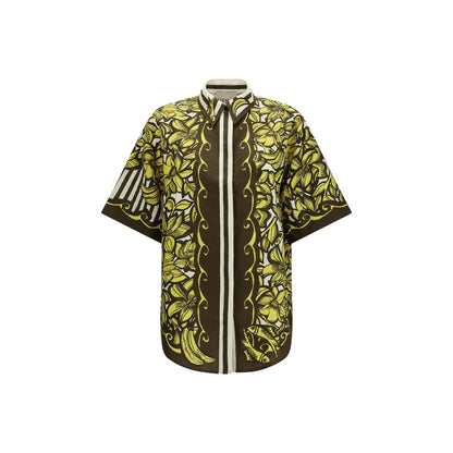 Shirt by Alemais for women in hemp multicolor, featuring a nuanced short-sleeve and nuanced for a sophisticated finish.
