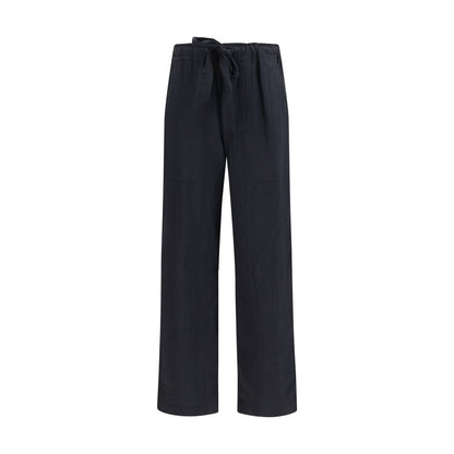 Casual Pants by Isabel Marant Étoile for women in polyamide viscose & cotton black & toile features an refined tailoring silhouette, showcasing a premium relaxed-fit & regular-fit with a and long cut for a refined tailoring look.