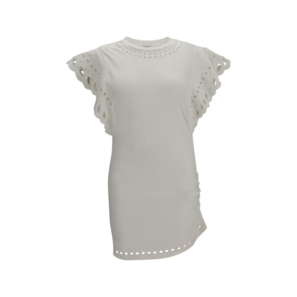 Dress by Isabel Marant Étoile for women in organic cotton white, patterned & toile features an magnificent silhouette, artfully detailed with a magnificent round neckline and short-sleeve that flows into an magnificent short.