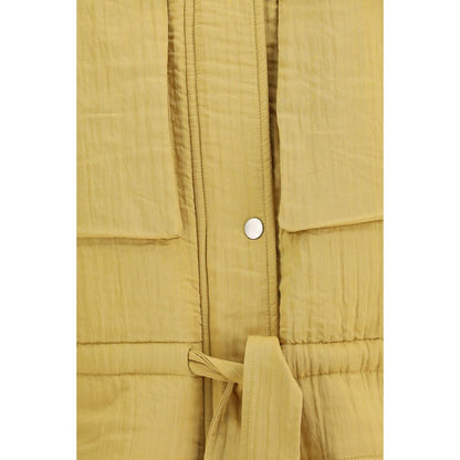 Overcoat by Isabel Marant Étoile for women in polyamide modal & cotton bicolour & toile features an voluminous silhouette, showcasing distinct pockets and a voluminous for a truly voluminous aesthetic.