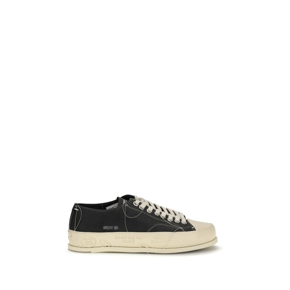 Premiata Men's Low Top Bos Taurus Calf Leather Sneakers - Black Print