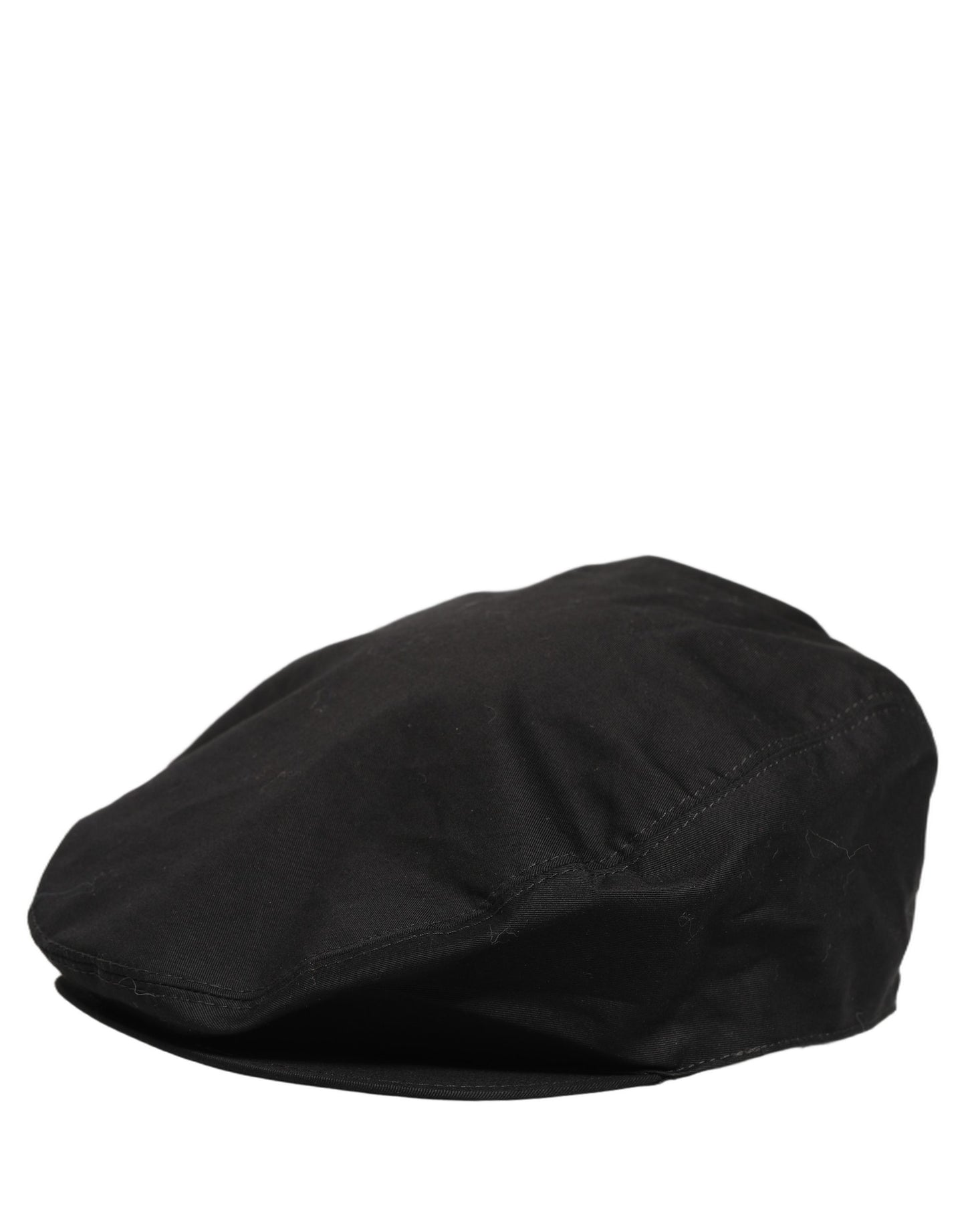 Dolce & Gabbana Men Black Cotton Stretch Newsboy Cloth Capello Hat