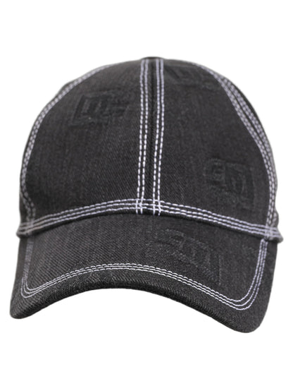 Dolce & Gabbana Men Black Cotton 6 Panel Baseball Capello Hat