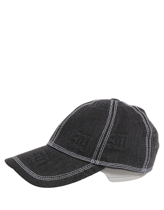 Dolce & Gabbana Men Black Cotton 6 Panel Baseball Capello Hat