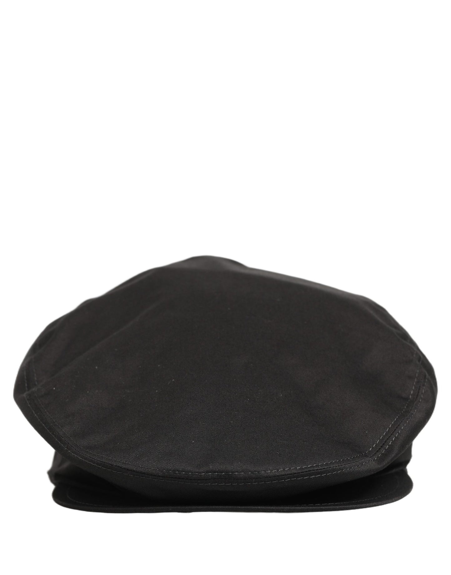 Dolce & Gabbana Men Black Cotton Stretch Newsboy Cloth Capello Hat