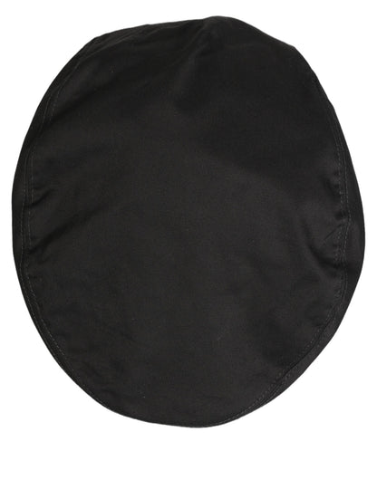 Dolce & Gabbana Men Black Cotton Stretch Newsboy Cloth Capello Hat