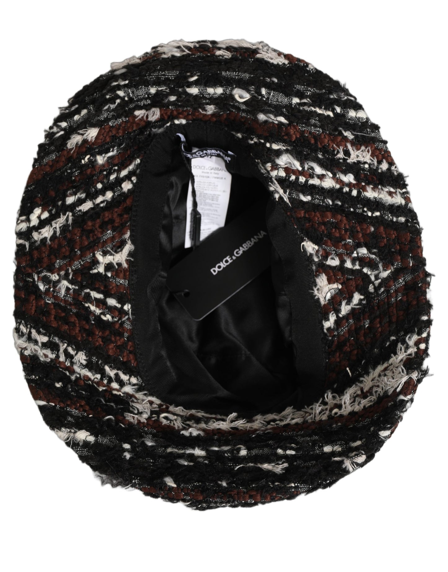 Dolce & Gabbana Women Multicolor Acrylic Tweed Bucket Capello Hat