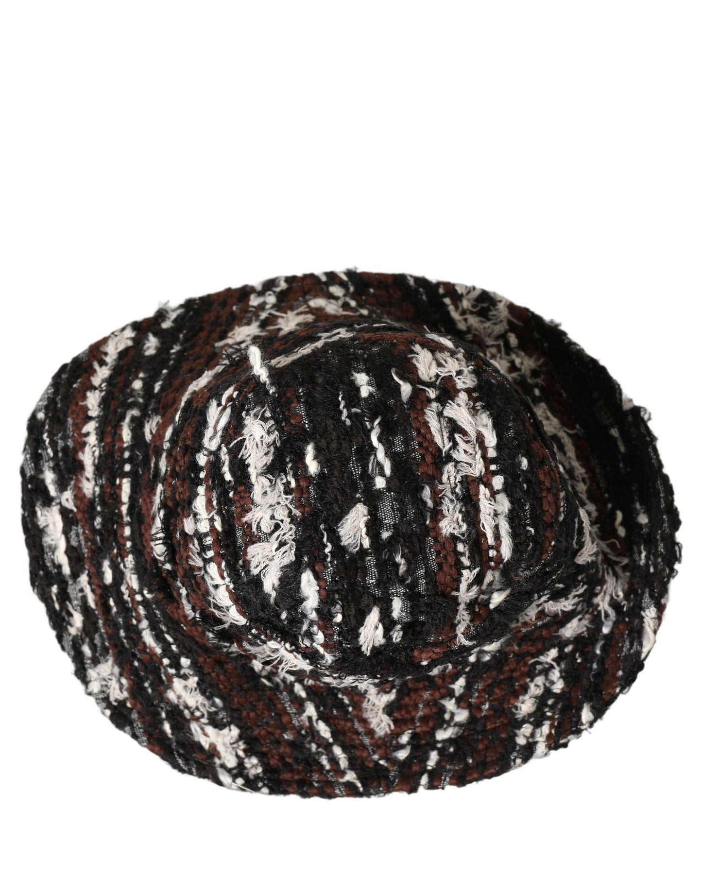Dolce & Gabbana Women Multicolor Acrylic Tweed Bucket Capello Hat