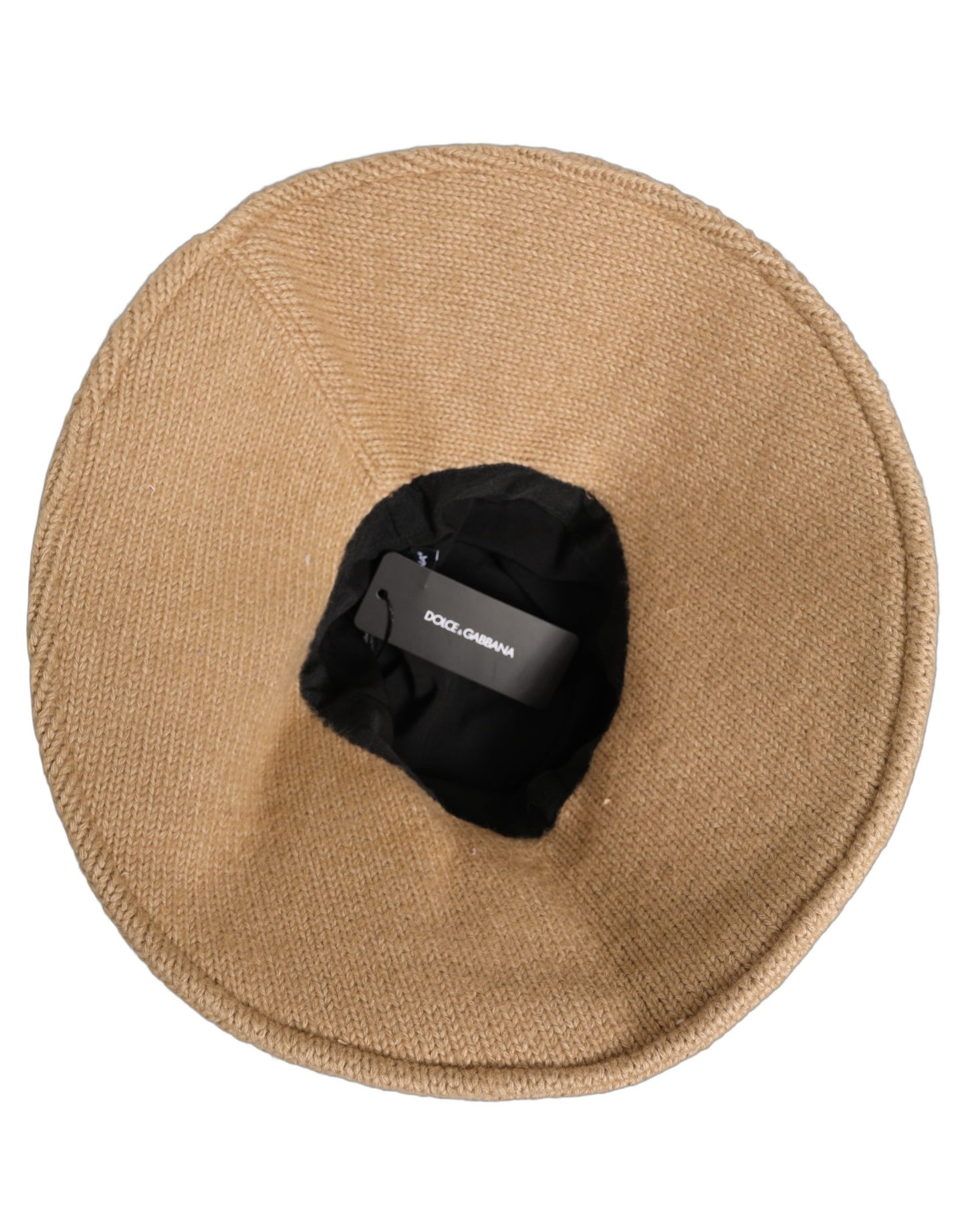 Dolce & Gabbana Women Brown Cotton Knit WideBrim Bucket Capello Hat