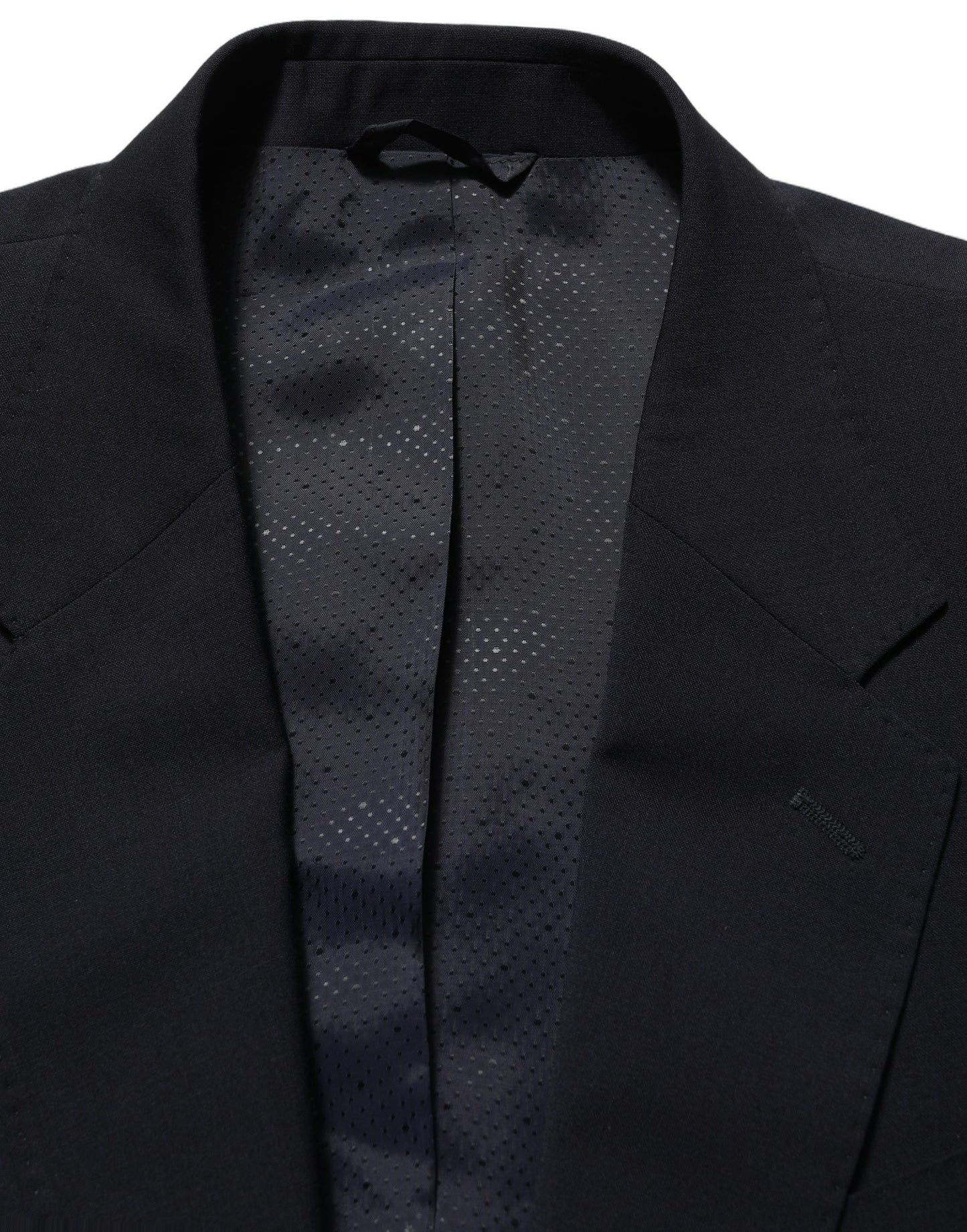 Dolce & Gabbana Black Wool Single Breasted Men Blazer Jacket