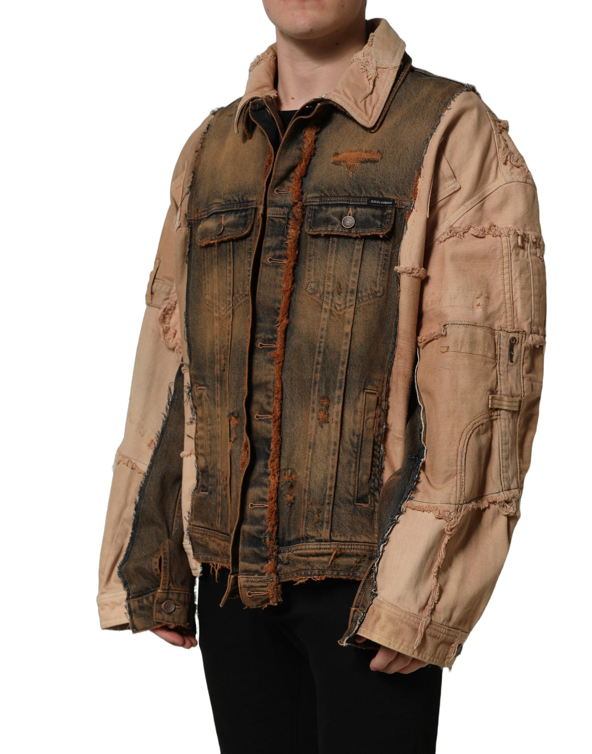 Dolce & Gabbana Men's Stretch Denim Cotton Blazer - Multicolor