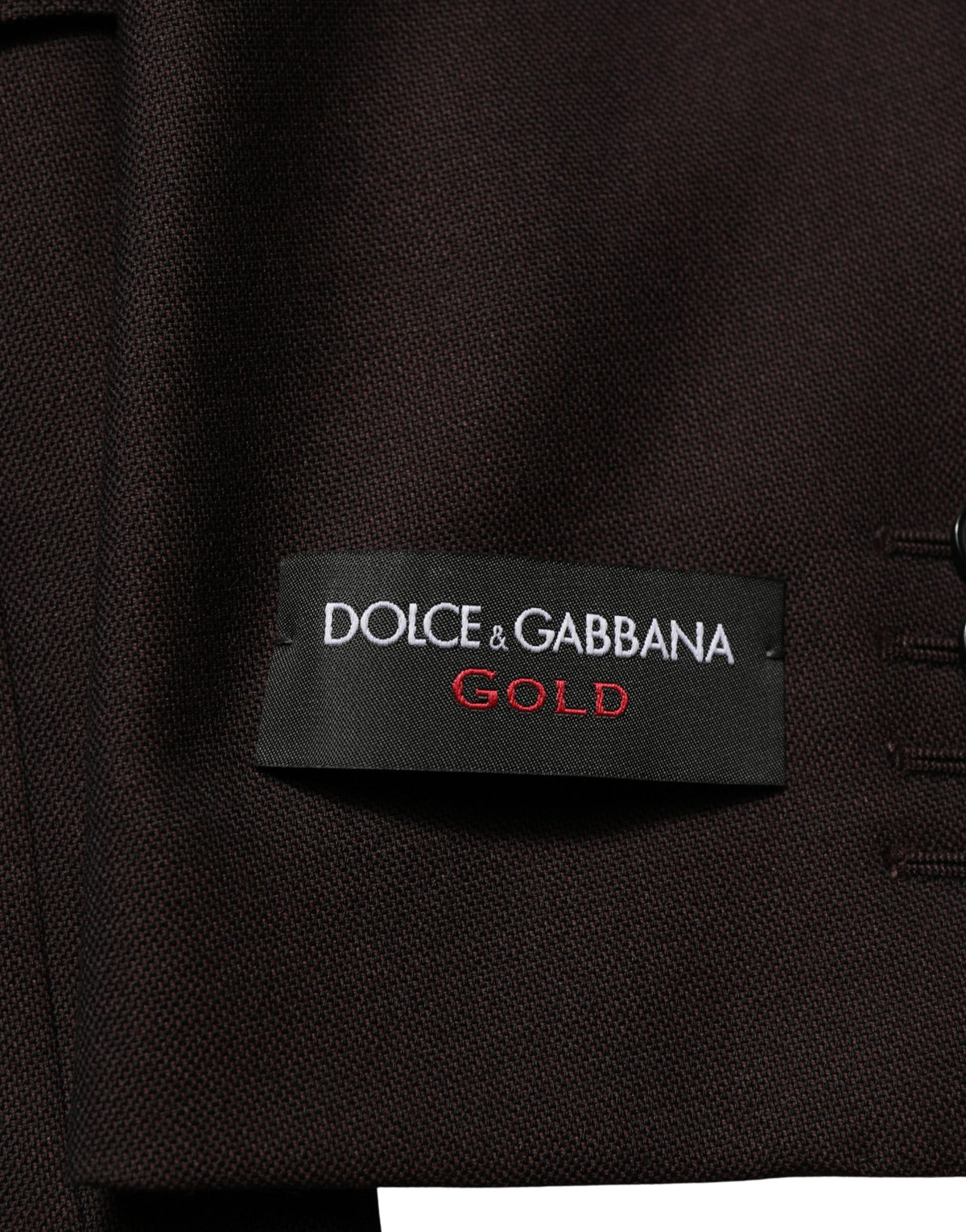 Dolce & Gabbana Men's Single Breasted Viscose & Virgin Wool Blazer - Black Brown Gold