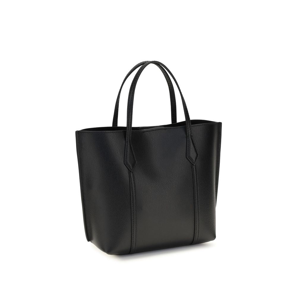 Evening Pouch Handbag by Tory Burch for women in bos taurus calf leather black features a signature silhouette, showcasing a secure magnetic and signature with versatile adjustable-strap & handle for a sophisticated look.