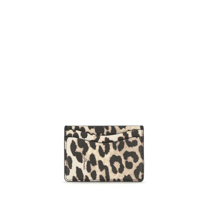 Cardholder Wallet by Ganni for women in tu polyester & polyurethane animal, multicolor & print presents a architectural silhouette from the Bou TU Polyester & Polyurethane Cardholder Wallet collection, showcasing architectural card-organization compact-design for a architectural finish.