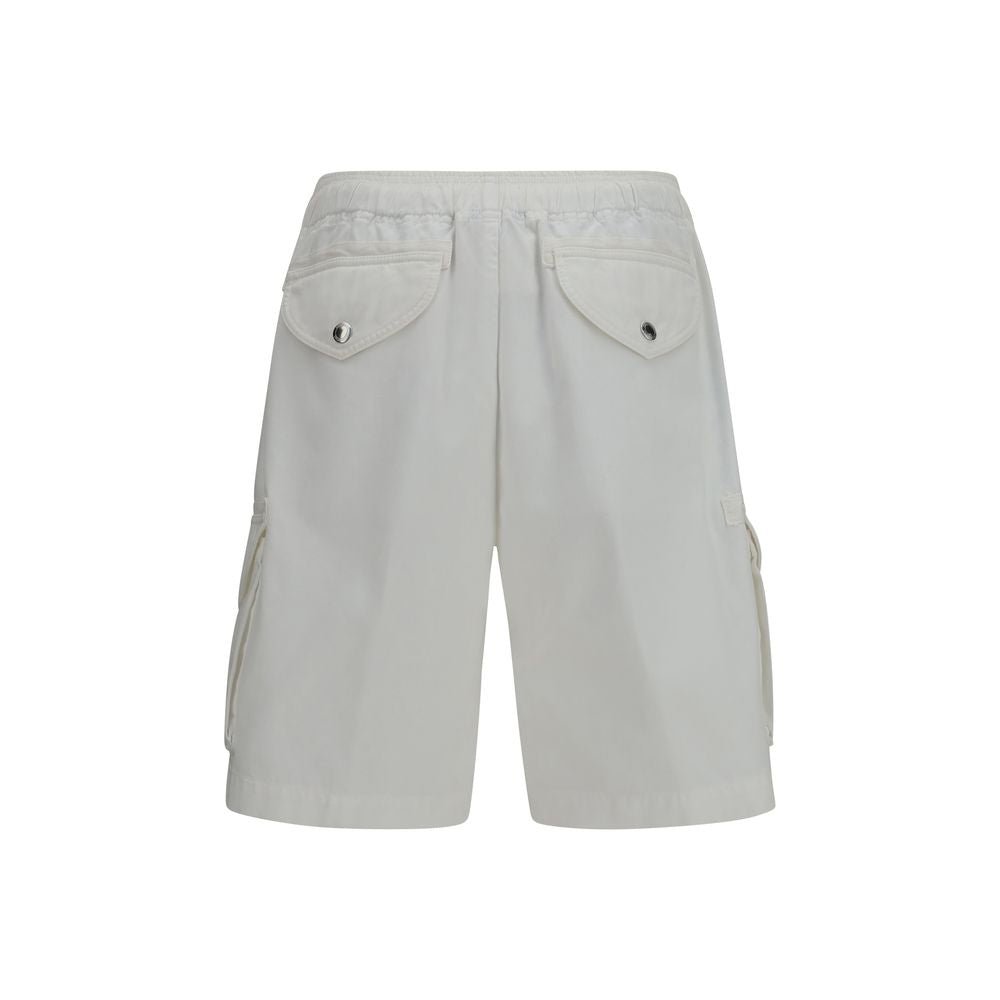 Bermuda Shorts by Brunello Cucinelli for men in cotton white features a eye catching relaxed-fit & regular-fit and short with a eye catching .