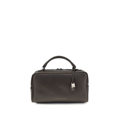 Travel Belt Pouch Shoulder Bag by Brunello Cucinelli for women in bos taurus calf suede leather brown features a effortless sophistication silhouette, secured by a zipper with ample built-in-compartments and versatile handle & adjustable-strap for a effortless sophistication finish.
