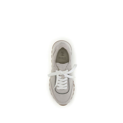 Athletic Sneakers Brunello Cucinelli women bos taurus calf leather gray featuring a avant-garde Women's Athletic Bos Taurus Calf Leather Sneakers design with a avant-garde athletic style for a refined finish.