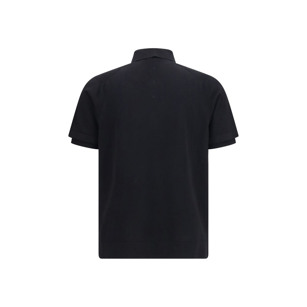 Polo Shirt by Premiata for men in cotton black features a eye catching silhouette, showcasing a refined asymmetric neckline and for a eye catching finish.