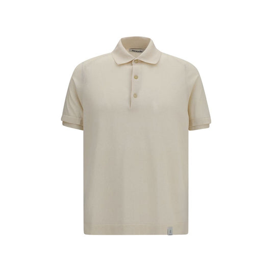 Polo Shirt by Premiata for men in cotton beige features a eye catching silhouette, showcasing a refined asymmetric neckline and for a eye catching finish.