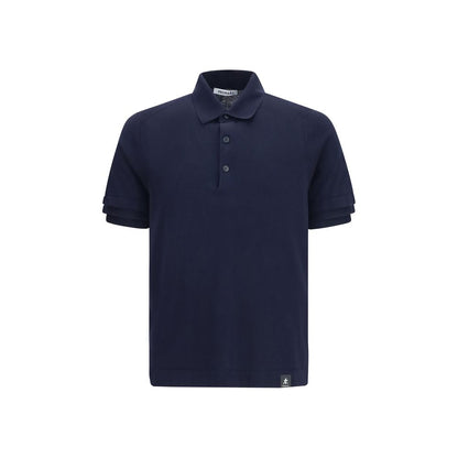 This Polo Shirt by Premiata for men in cotton blue presents a flawless silhouette, showcasing flawless detailing and a refined asymmetric neckline for a truly flawless aesthetic.
