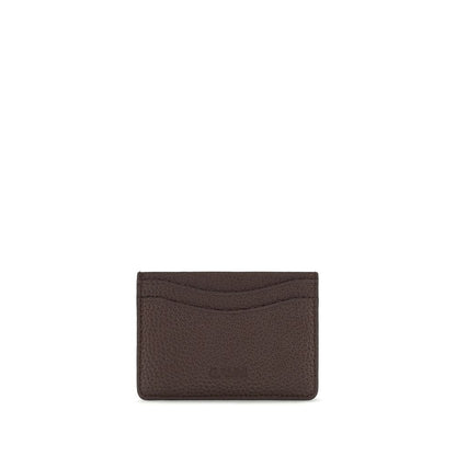 Cardholder Wallet by Ganni for women in polyester & polyurethane brown presents a architectural silhouette from the Polyester & Polyurethane Cardholder Wallet collection, showcasing architectural card-organization compact-design eco-friendly for a architectural finish.