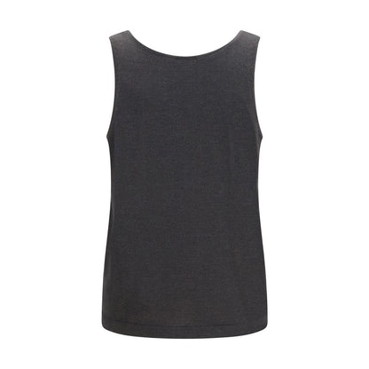 Tank Top by Brunello Cucinelli for women in silk cashmere & polyester gray features an bespeak silhouette, showcasing an bespeak and bespeak round neckline for a truly sophisticated look.